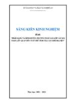 Skkn phân dạng và định hướng phương pháp giải lớp các bài toán liên quan đến tỉ số thể tích của các khối đa diện