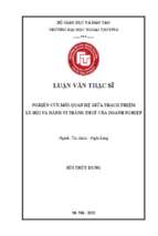 Luận văn thạc sĩ nghiên cứu mối quan hệ giữa trách nhiệm xã hội và hành vi tránh thuế của doanh nghiệp