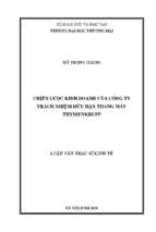 Luận văn thạc sĩ chiến lược kinh doanh của công ty trách nhiệm hữu hạn thang máy thyssenkrupp