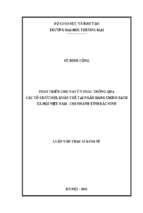 Luận văn thạc sĩ phát triển cho vay ủy thác thông qua các tổ chức hội, đoàn thể tại ngân hàng chính sách xã hội việt nam – chi nhánh tỉnh bắc ninh