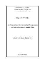 Luận văn thạc sĩ quản trị rủi ro tài chính của công ty tnhh bê tông vá xây lắp   petrolimex