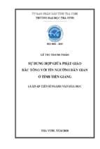 Luận án tiến sĩ sự dung hợp giữa phật giáo bắc tông với tín ngưỡng dân gian ở tỉnh tiền giang