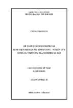 Luận văn thạc sĩ kế toán quản trị chí phí trong bệnh viện phụ sản nhi bình dương   nghiên cứu dưới góc nhìn của trách nhiệm xã hội