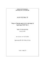 Luận văn thạc sĩ nâng cao năng lực quản trị rủi ro tín dụng tại ngân hàng thương mại cổ phần việt á