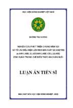 Luận án tiến sĩ nghiên cứu phát triển chủng nấm sợi và tối ưu điều kiện lên men sản xuất đa enzyme (α amylase, glucoamylase, cellulase) ứng dụng trong chế biến thức ăn chăn nuôi