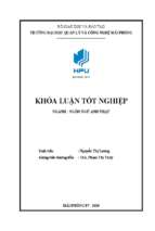 Khóa luận a study on the effect of extra  techniques on enhancing the first year english majored students’ speaking skill at hai phong management and technology university