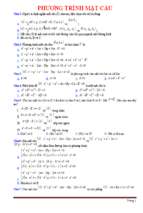 80 câu trắc nghiệm phương trình mặt cầu có đáp án