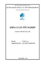 Khóa luận a study technique use in teaching english speaking skills to 1st year english major students at hai phong university of management and technology