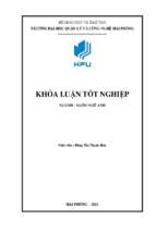 Khóa luận analysis of verb tenses errors of first year non english majors at hai phong university of management and technology
