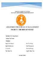 Assignment principles of management project the hrm of nestlé