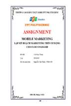 Đề tài xây dựng chiến dịch mobile marketing cho doanh nghiệp fancongnghe