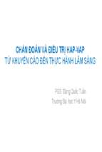 Bài giảng chẩn đoán và điều trị hap vap từ khuyến cáo đến thực hành lâm sàng