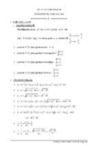 Bài toán chứa tham số trong phương trình bậc hai