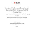 Master's thesis of engineering aerodynamic performance comparison of a conventional uav wing and a fishbac morphing wing