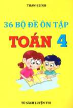 36 bộ đề ôn tập môn toán lớp 4