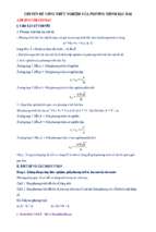 Chuyên đề công thức nghiệm của phương trình bậc hai