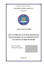 Nâng cao hiệu quả xuất khẩu mặt hàng đá thạch anh nhân tạo sang thị trường mỹ của công ty cổ phần vicostone