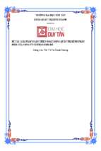 Giải pháp hoàn thiện hoạt động quản trị kênh phân phối của công ty cổ phần kinh đô