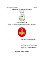 Báo cáo thực tế công ty tnhh united international pharma