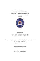 Phân tích một số vụ kiện thương mại của việt nam với các nước khác và bài học kinh nghiệm cho việt nam