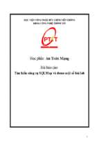 Tìm hiểu công cụ sqlmap và demo một số bài lab