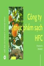 Tiêu thụ nông sản hữu cơ và các sản phẩm từ nông sản