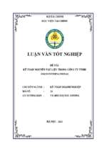 Kế toán nguyên vật liệu trong công ty tnhh osco international