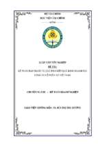 Kế toán bán hàng và xác định kết quả kinh doanh tại công ty cổ phần nz việt nam