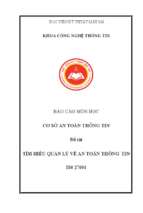 Tìm hiểu quản lý về an toàn thông  tin is0 27001