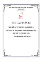 Đề án tuyển sinh trình độ đại học hệ vlvh năm 2021