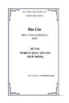 Website đăng tin cho thuê phòng