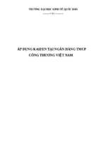 Áp dụng kaizen tại ngân hàng tmcp công thương việt nam