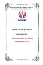 Báo cáo website bán trà đào