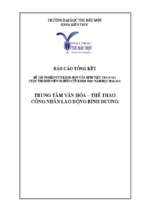 Trung tâm văn hóa – thể thao công nhân lao động bình dương