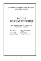 Phát triển ứng dụng dự báo thời tiết trên nền tảng di động
