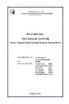 Đồ án môn học thực hành dự án đô thị khu vực trung tâm xã hồng vân, huyện thường tín, thành phố hà nội