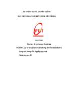 Lập kế hoạch internet marketing cho dầu oliu infinitum