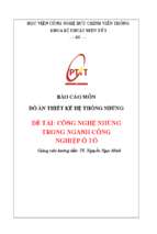 Công nghệ nhúng trong ngành công nghiệp ô tô