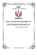Báo cáo thương mại điện tử dự án kinh doanh mặt nạ