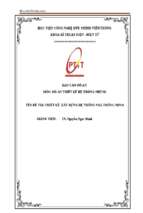 Thiết kế, xây dựng hệ thống nhà thông minh