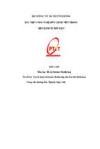 Lập kế hoạch internet marketing cho dầu oliu infinitum