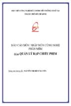 Đề tài quản lý rạp chiếu phim
