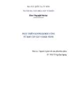 Phát triển sản phẩm bột uống