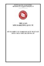 Chiến lược marketing quốc tế của sản phẩm café g7 trên thị trường mỹ
