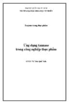Ứng dụng tannase trong công nghiệp thực phẩm