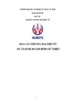 Báo cáo thương mại điện tử dự án kinh doanh bình giữ nhiệt