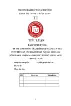 Ảnh hưởng của thâm hụt ngân sách nhà nước đến cán cân thanh toán. nghiên cứu thực nghiệm tại các quốc gia đông nam á và hàm ý chính sách cho việt nam