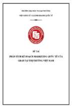 Phân tích kế hoạch marketing quốc tế của grab tại thị trường việt nam