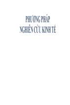 Phương pháp nghiên cứu kinh tếx