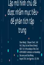 Lập mô hình chủ đề được nhắm mục tiêu để phân tích tập trungx